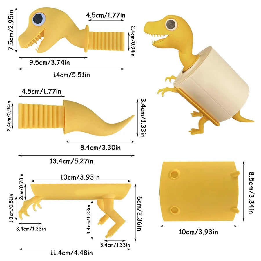 3D-Printed Dinosaur Toilet Paper Holder