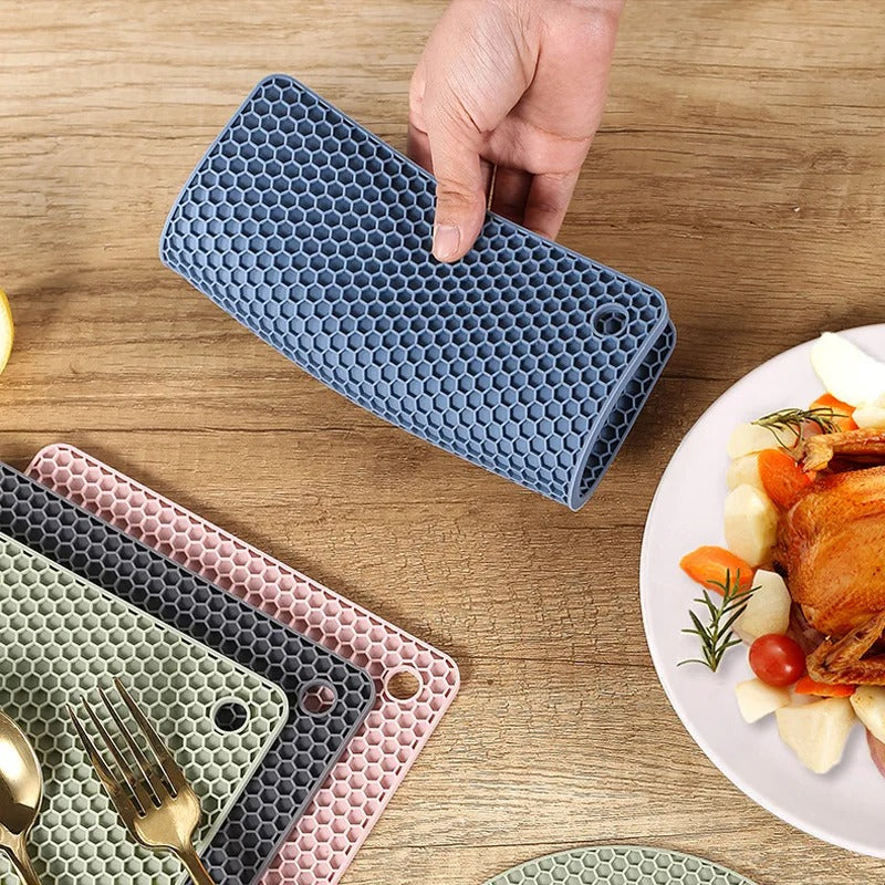 4-Piece Silicone Coaster Set – Heat-Resistant & Non-Slip