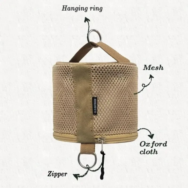 Outdoor Camping Tissue Case – Hanging Roll Paper Storage Bag