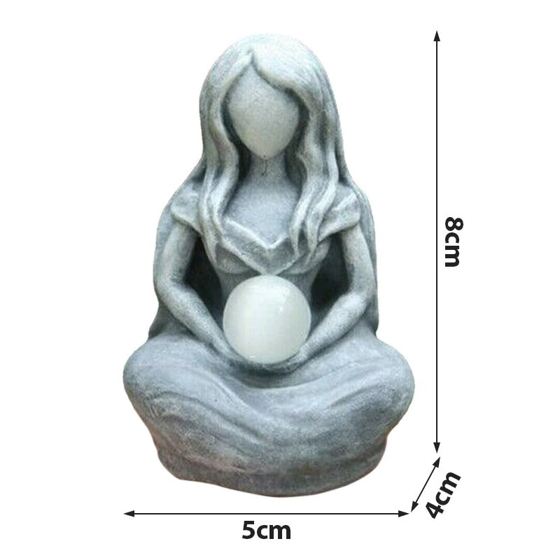 Moon Goddess Statue – Greek-Inspired Resin Sculpture