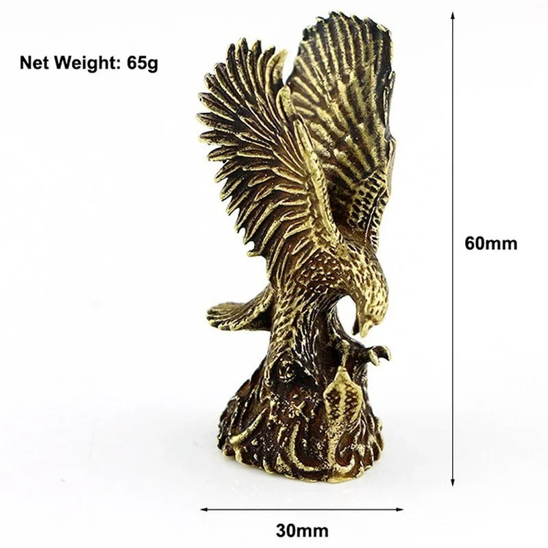 Antique Copper Eagle Figurine