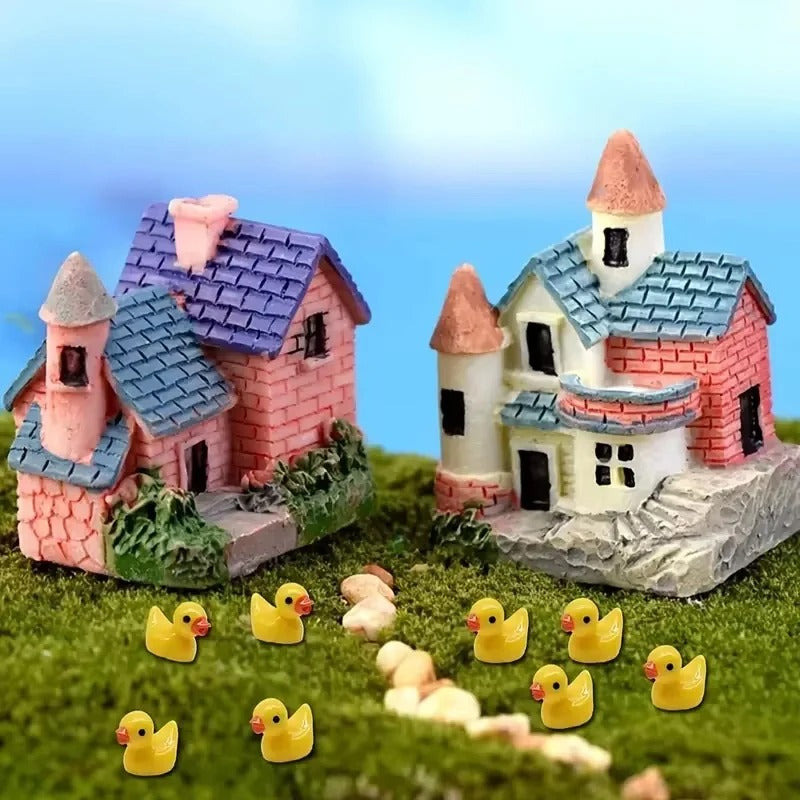Mini Resin Duck Figurines Set – DIY Crafts