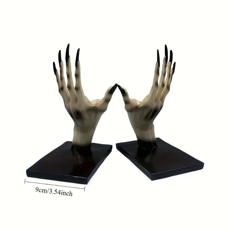Witch Hand Bookends – Bookshelf Decor