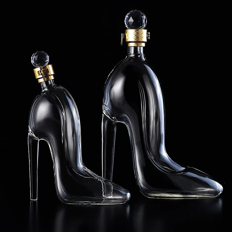 Luxury High Heel Glass Decanter