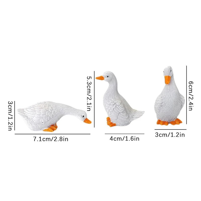 3-Piece Duck Flower Pot Set