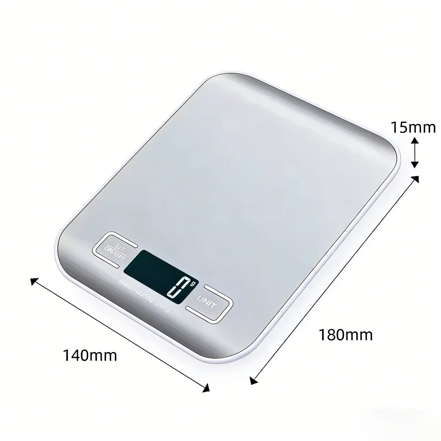 Digital Kitchen Scale with LED Display
