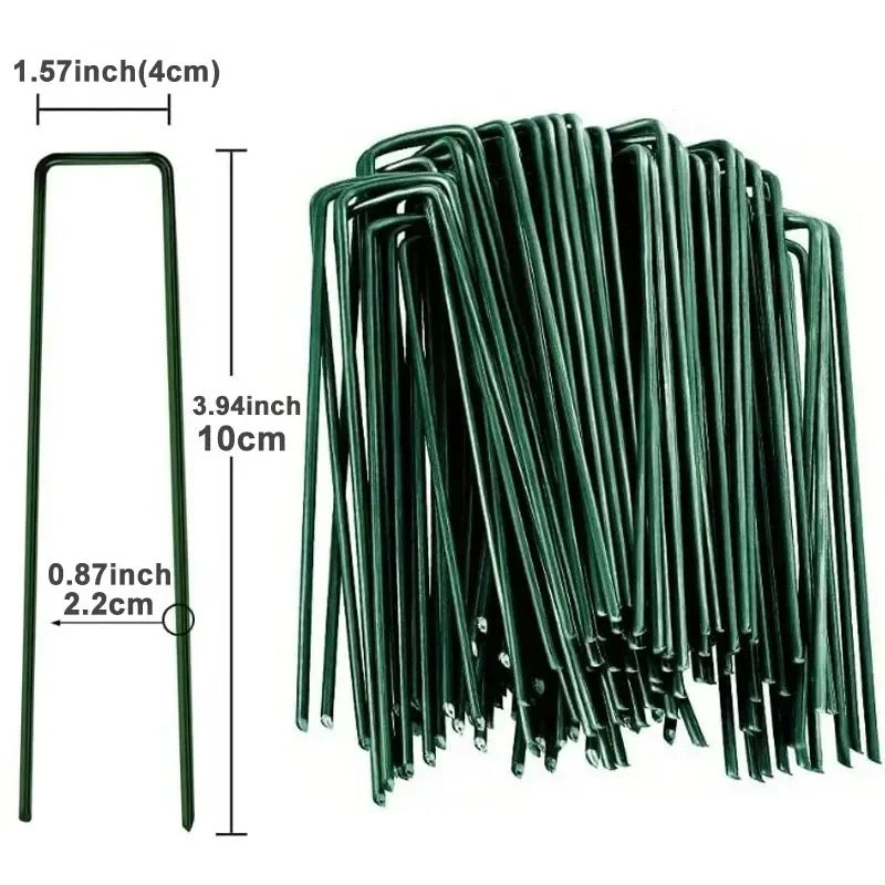 U-Shaped Garden Landscape Staples -10pcs