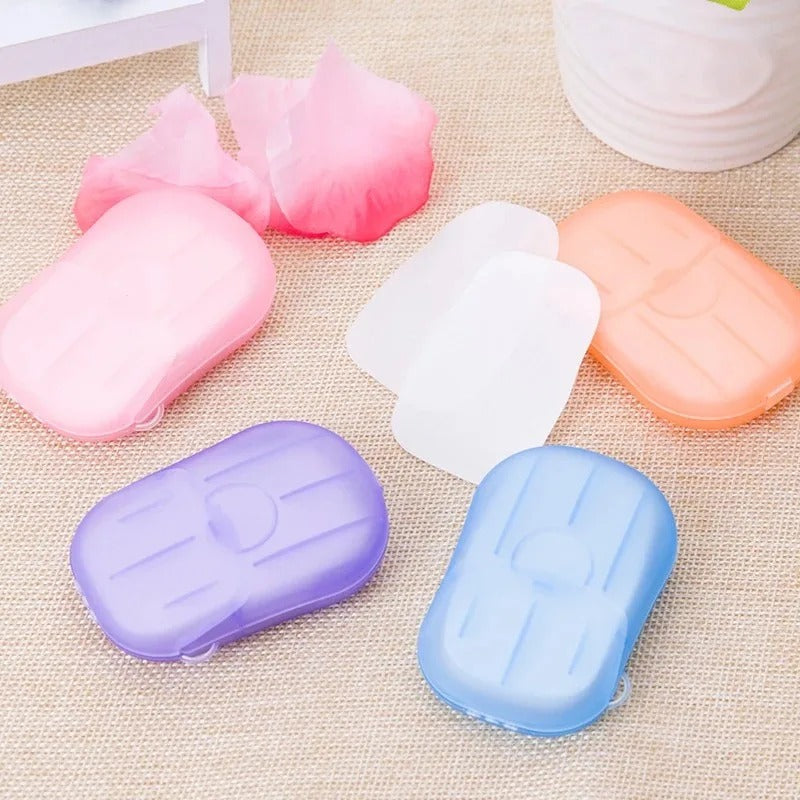 5 Boxes Portable Soap Paper Sheets (100pcs)