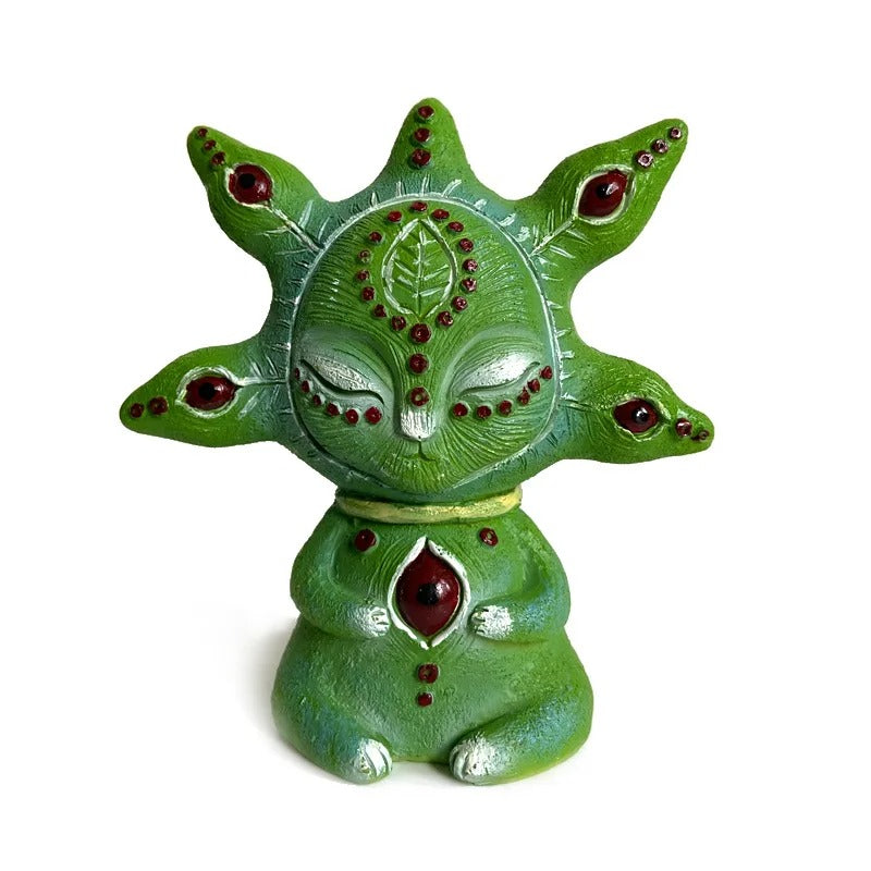 Three-Eyed Fantasy Creature Figurine