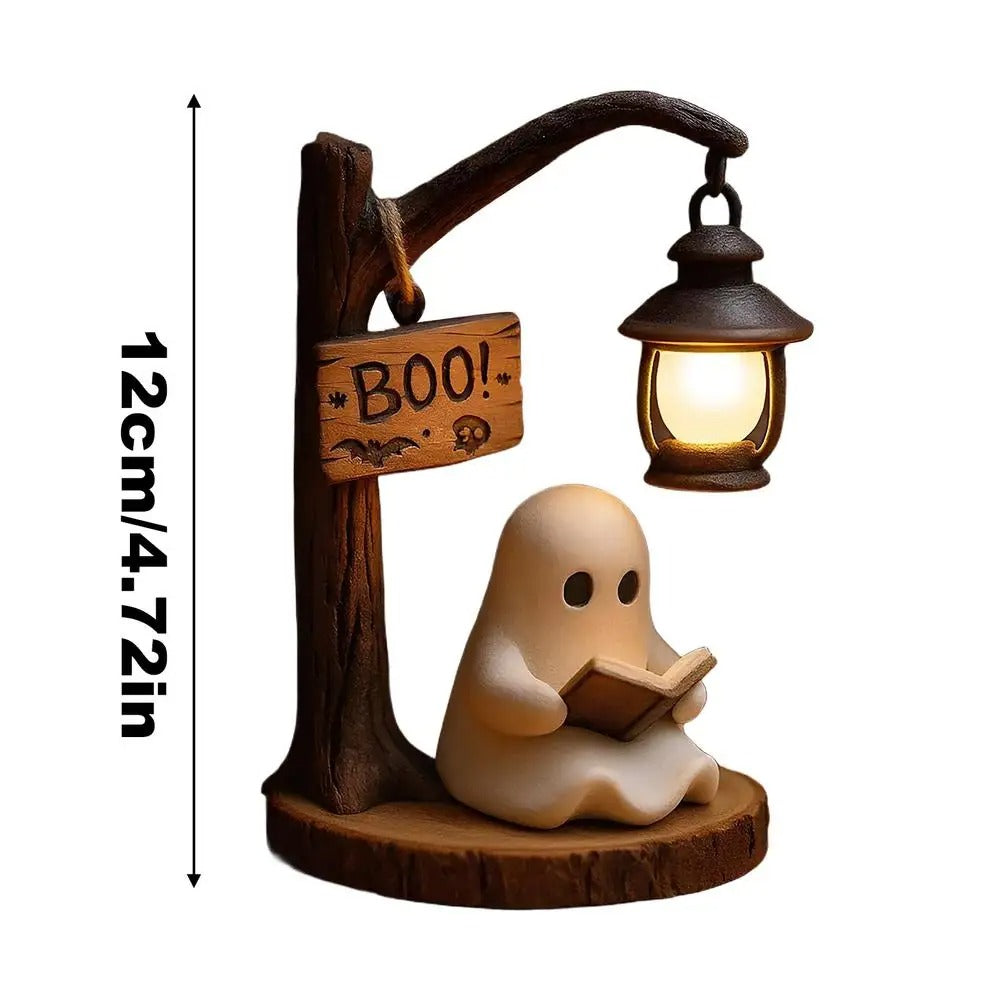 Cute Ghost Reading Night Light