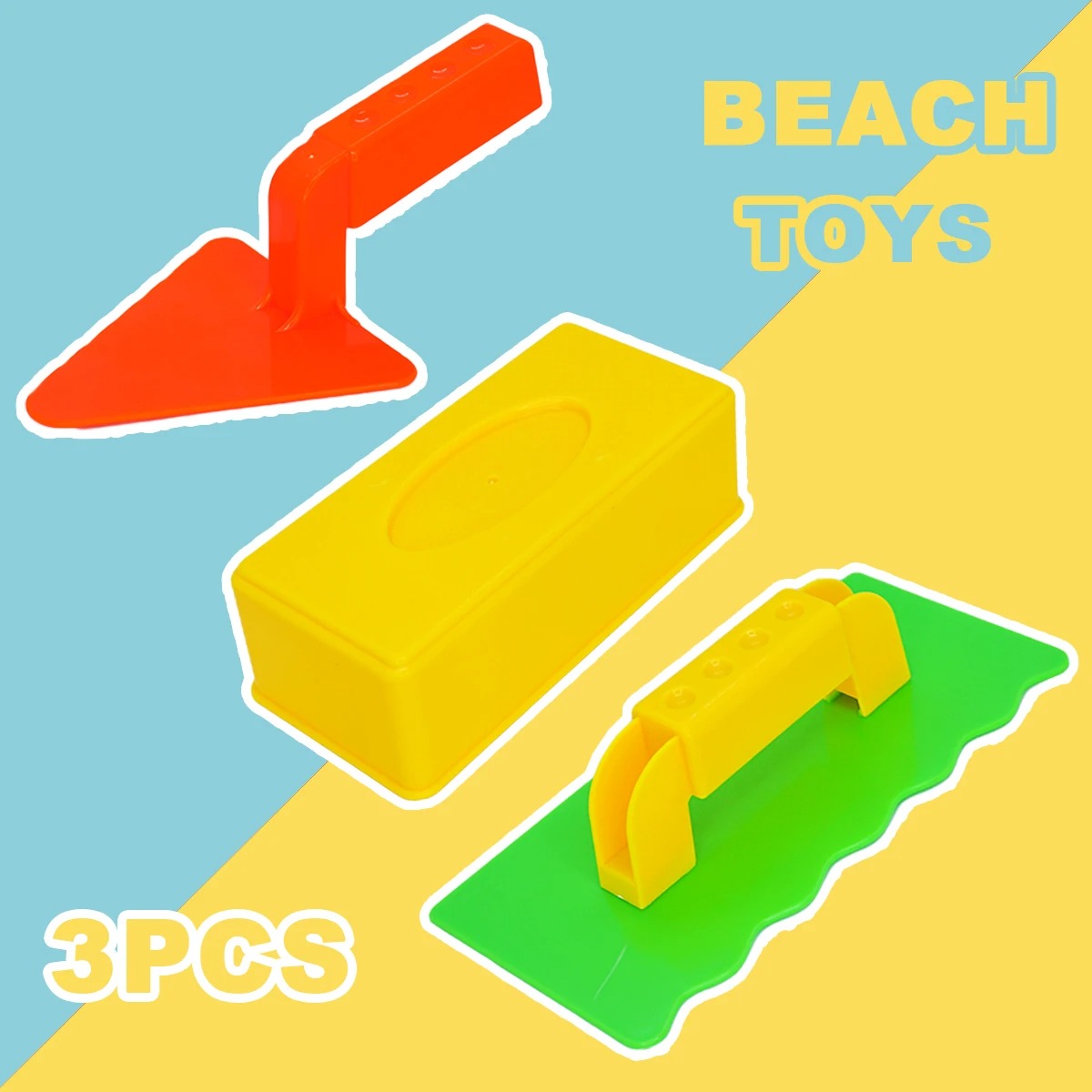 3-Piece Sand & Snow Brick Mold Toy Set