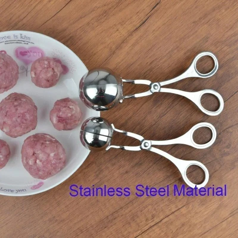 Stainless Steel Meatball Maker Tool – Easy Round Ball Shaper