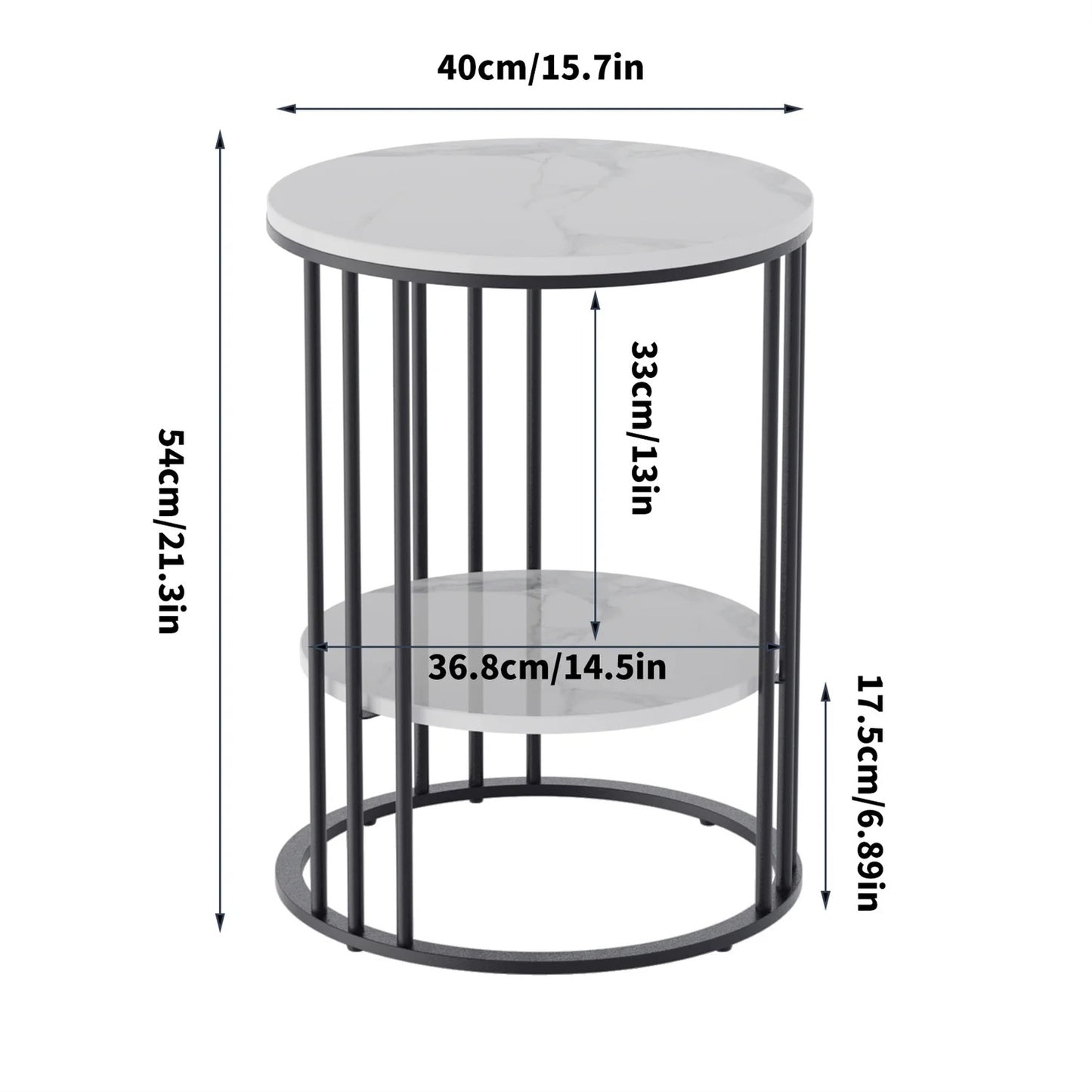Luxury Modern Round Accent Table
