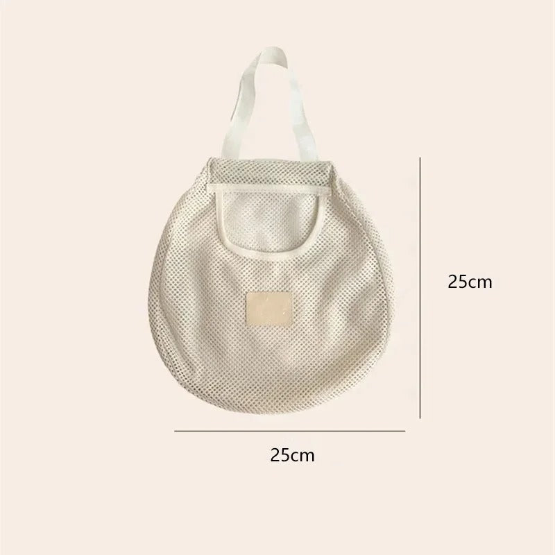 Reusable Hanging Mesh Produce Storage Bags – Set of 4
