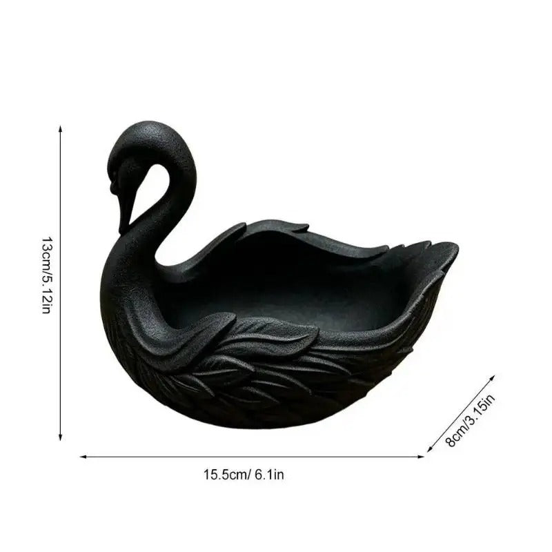 Elegant Swan Catch-All Bowl