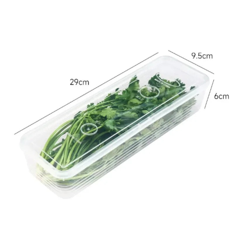 5pcs Fridge Organizer Boxes – Airtight Food Storage Containers with Lids
