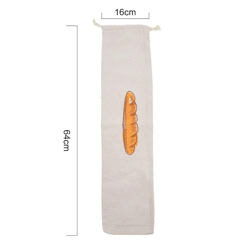 4pc Reusable Linen Bread Storage Bags