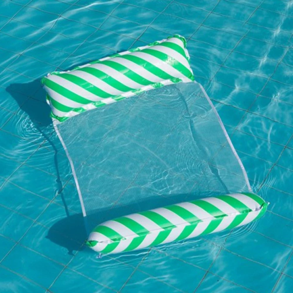 Inflatable Water Hammock Lounger – Floating Pool Recliner Bed
