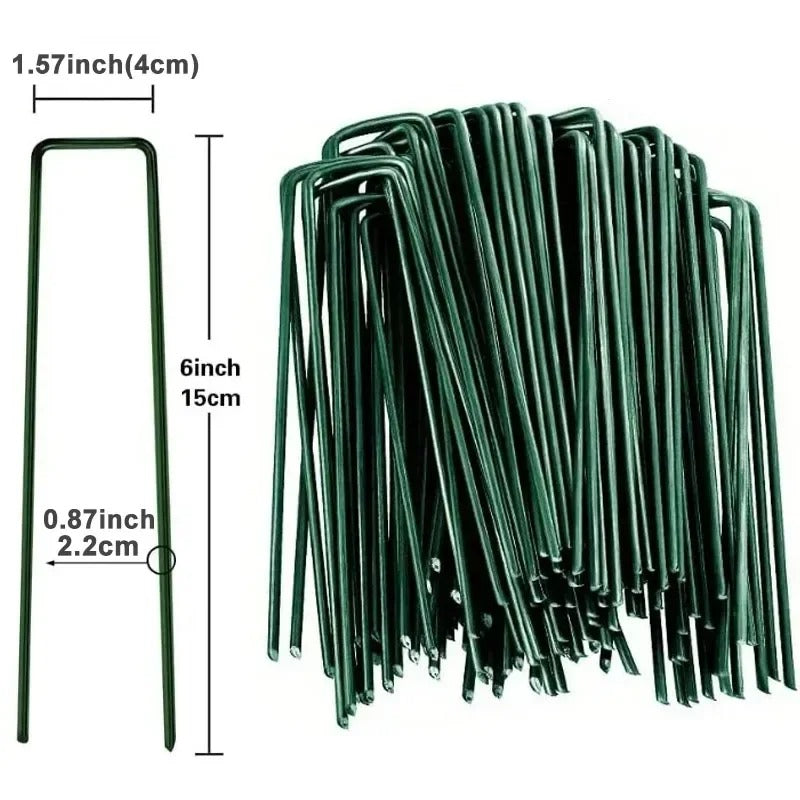 U-Shaped Garden Landscape Staples -10pcs