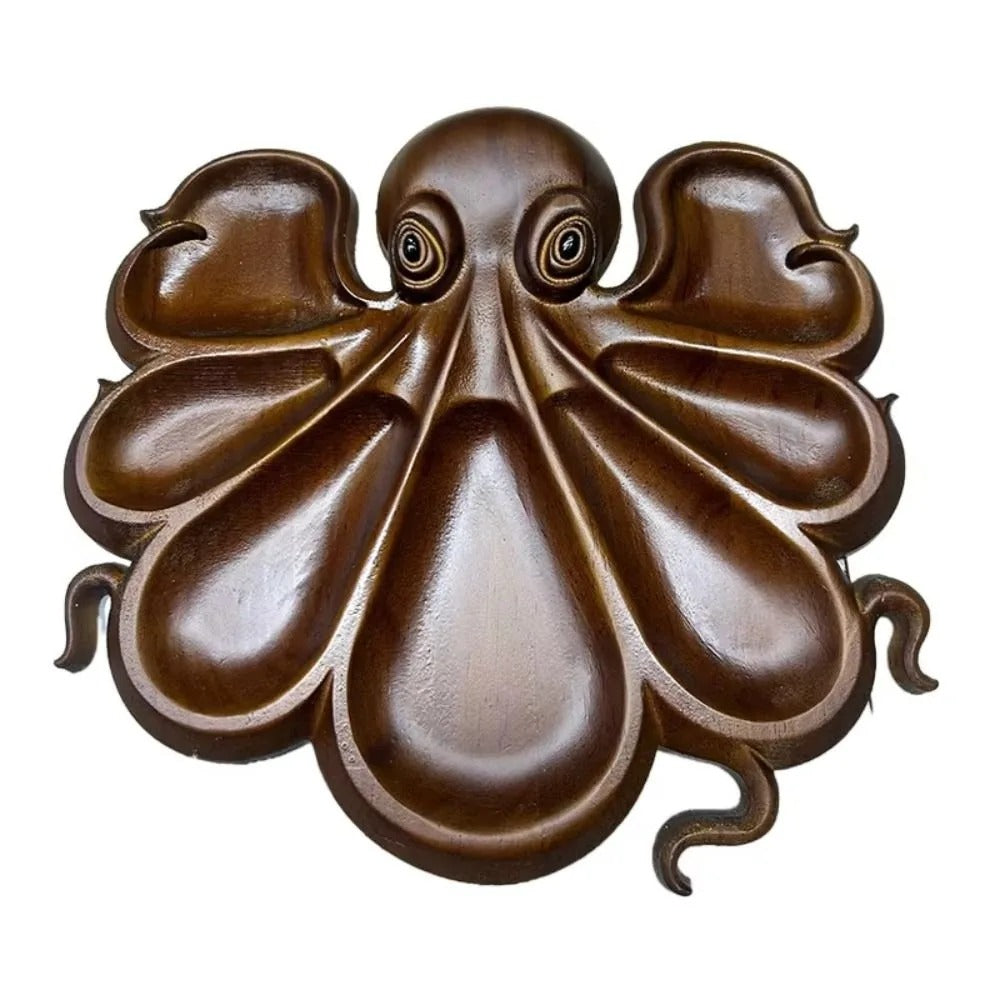 Wooden Octopus Serving Tray