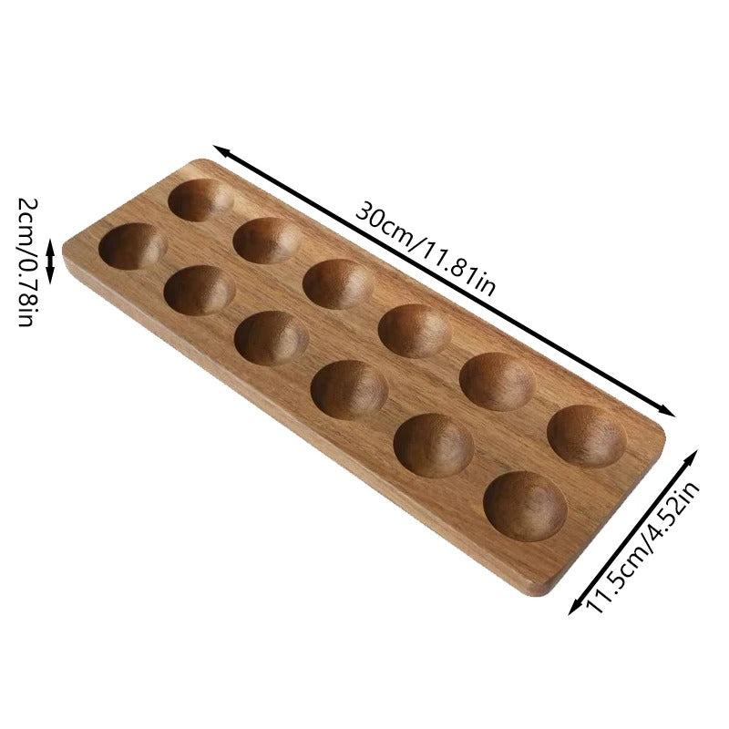 Wooden Egg Holder Tray
