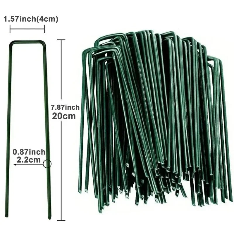 U-Shaped Garden Landscape Staples -10pcs