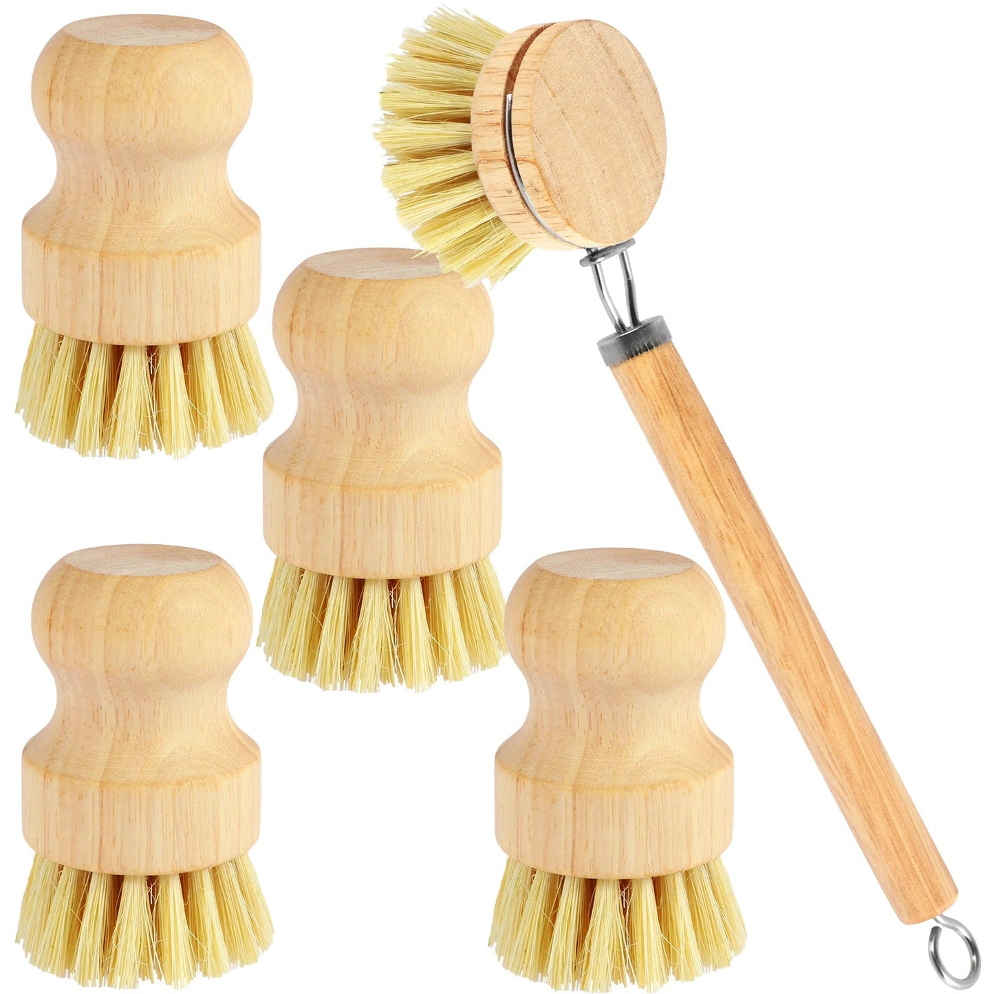 Eco-Friendly Dish Cleaning Brush Set - 5pcs