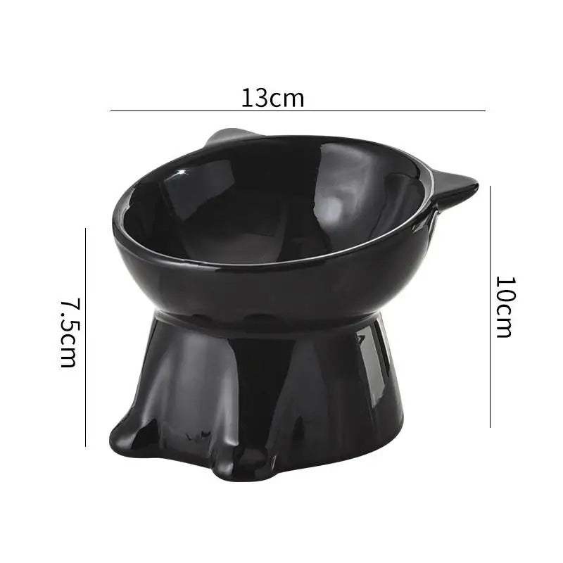 Elevated Cat Bowl – Raised Tilted Feeder