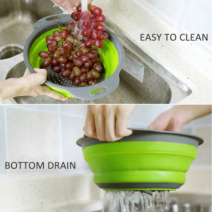 Foldable Drain Fruit Basket