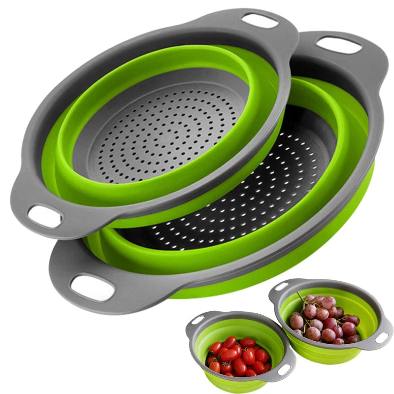 Foldable Drain Fruit Basket