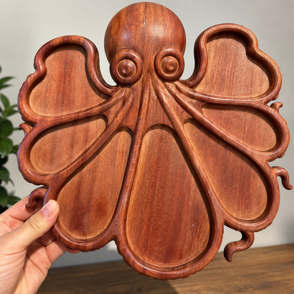 Wooden Octopus Serving Tray