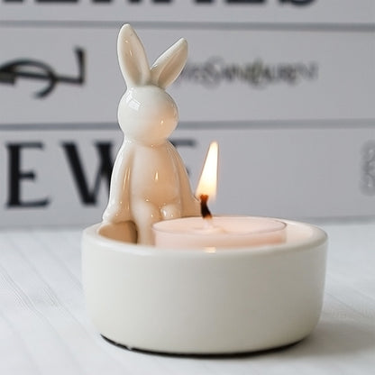 Bunny Ceramic Candle Holder