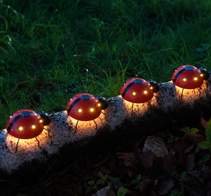Solar Ladybug Garden Lights