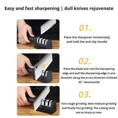 Three Segment Knife Sharpener