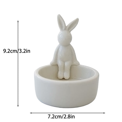 Bunny Ceramic Candle Holder