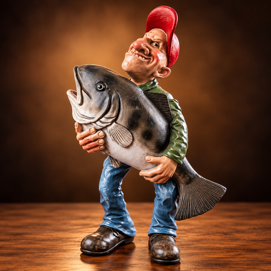 Big Catch Fisherman Figurine