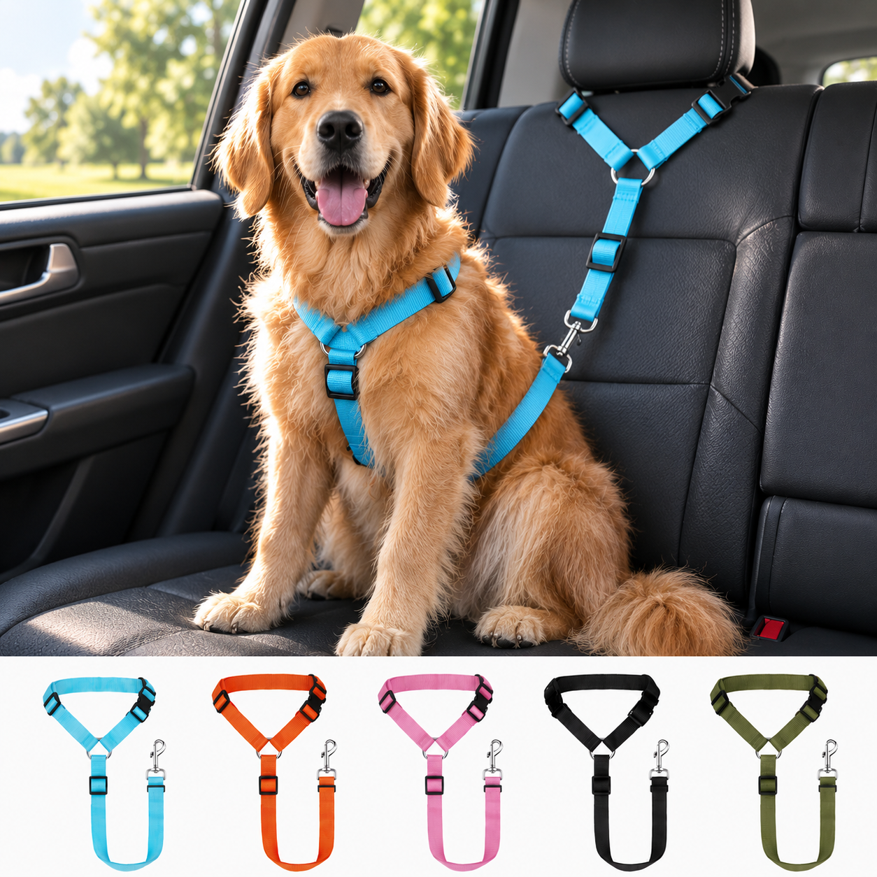 Adjustable Dog Car Safety Belt