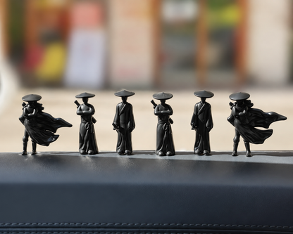 6-Piece Mini Swordsman Figurine Set