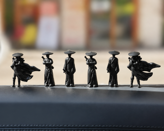6-Piece Mini Swordsman Figurine Set