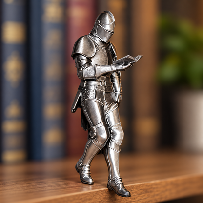 Reading Knight Figurine