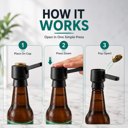 CapPop™ – The One-Press Bottle Opener (Pack of 3)