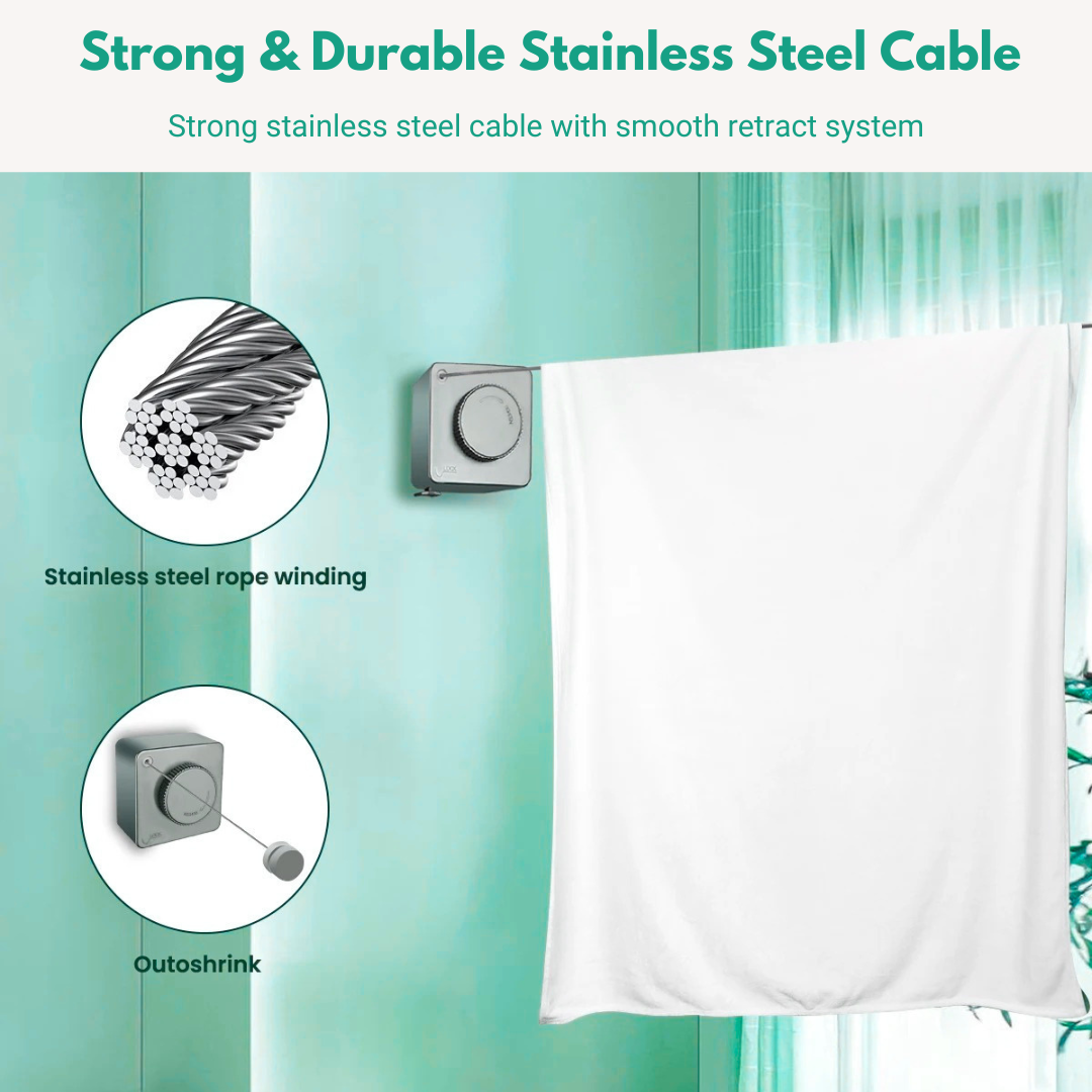 Kumberd™ Retractable Clothesline