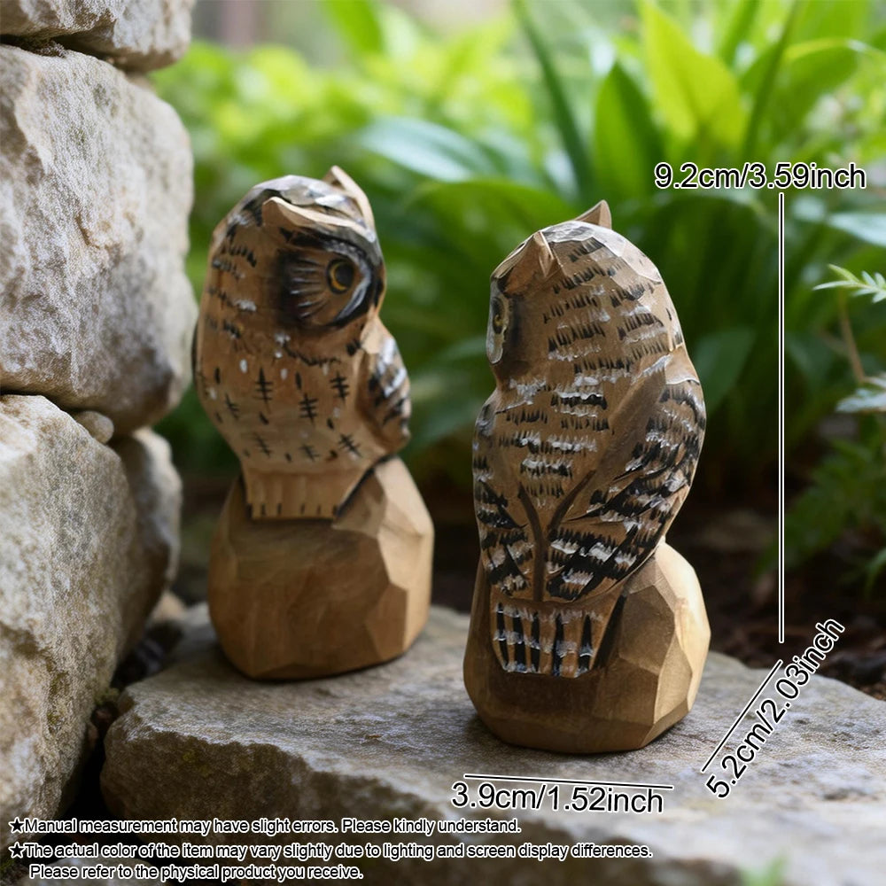 Wooden Snowy Owl