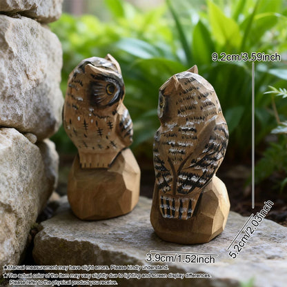 Wooden Snowy Owl