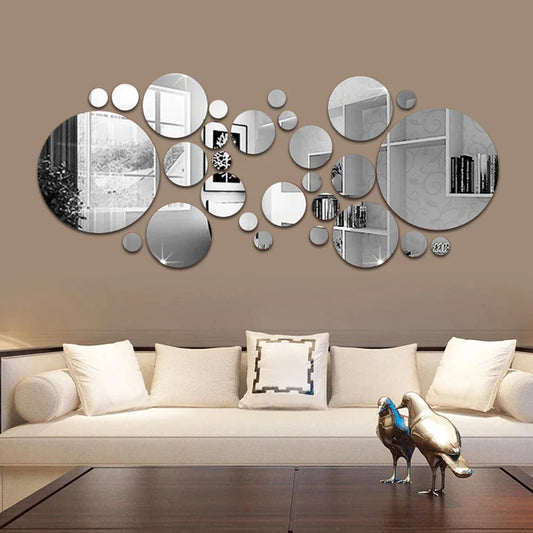 Circle Mirror Wall Set