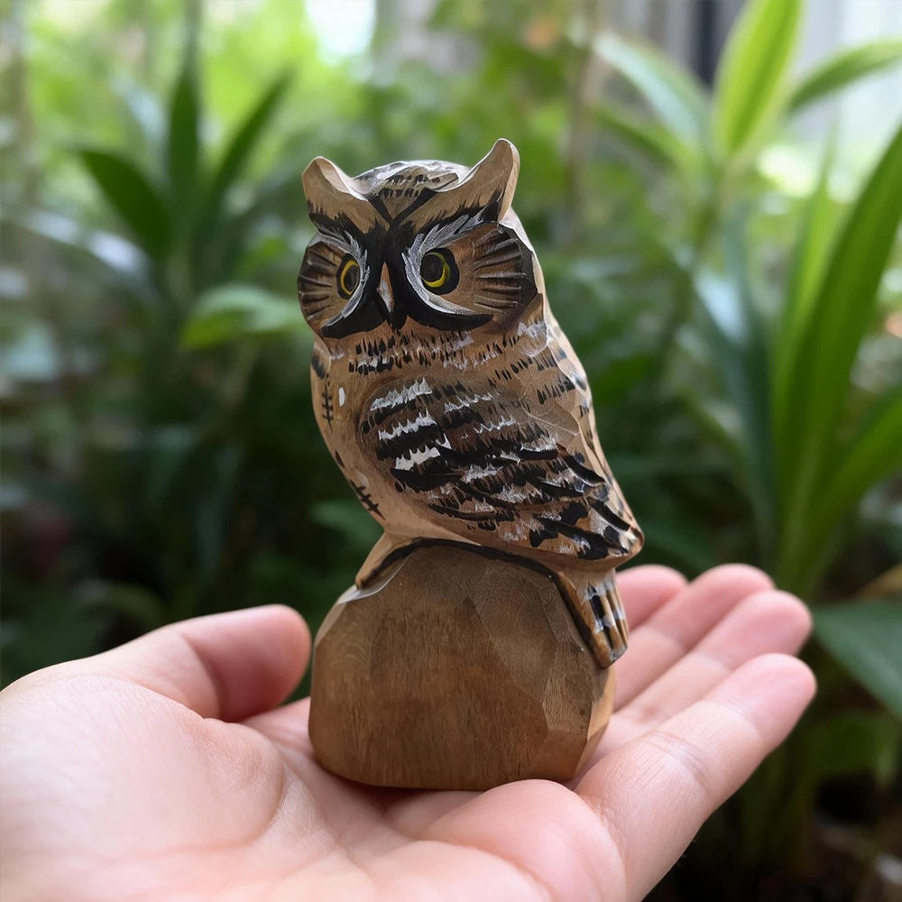 Wooden Snowy Owl