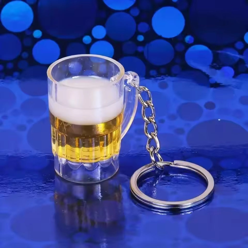 Cute Mini Drink Mug Keychain Set (2 PCS)