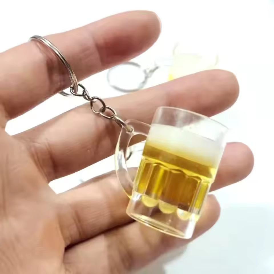 Cute Mini Drink Mug Keychain Set (2 PCS)