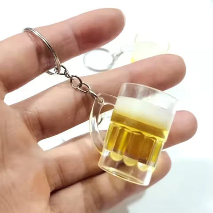 Cute Mini Drink Mug Keychain Set (2 PCS)