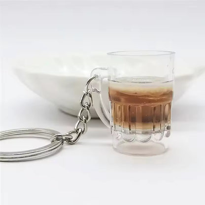 Cute Mini Drink Mug Keychain Set (2 PCS)